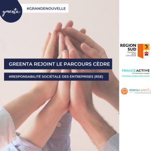 Greenta a été sélectionné pour rejoindre le parcours RSE Cèdre Ambition !